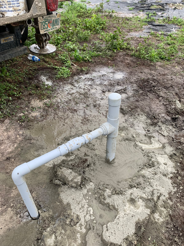 Palm Beach Well Drilling rig on a job site in Palm Beach County